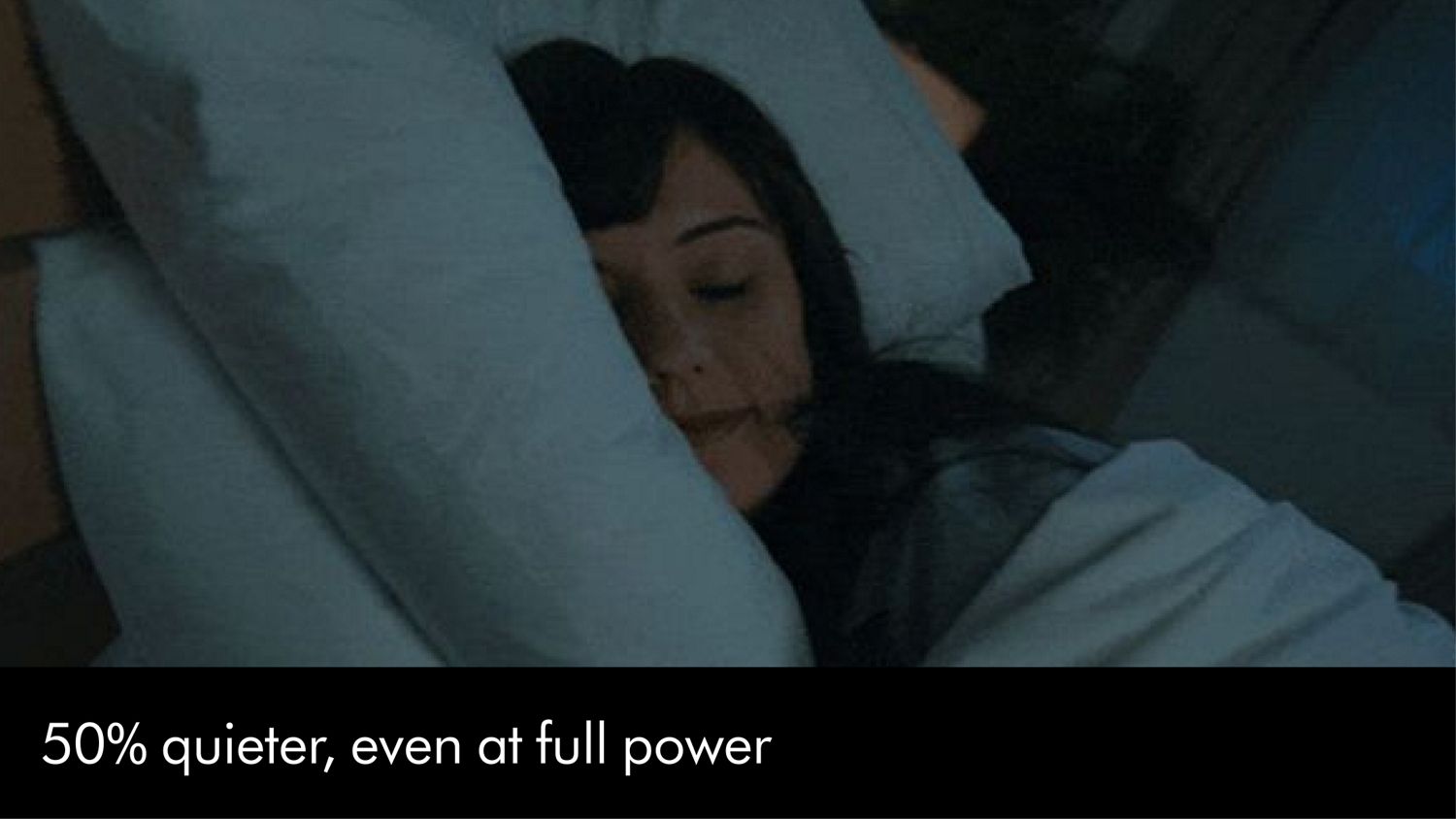 A person sleeping in a bed.