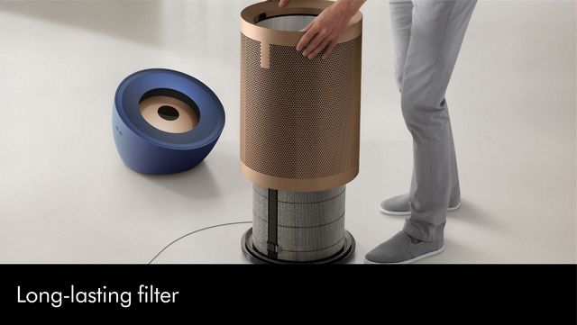 Dyson Purifier Big+Quiet Formaldehyde in Prussian blue/gold | Dyson