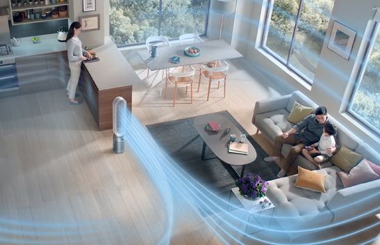 Purificateur d'air Dyson dans la maison