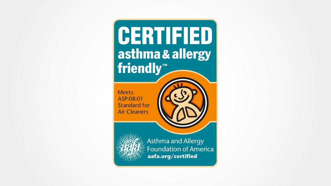 Certified asthma and allergy friendly logo