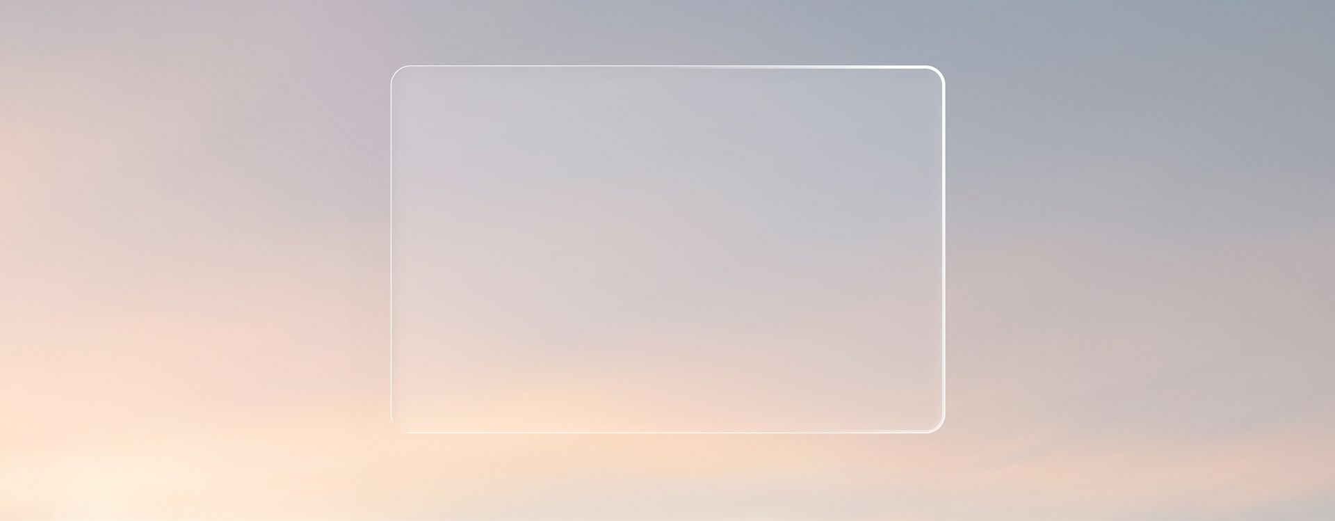 A sky tinged with sunset hues.