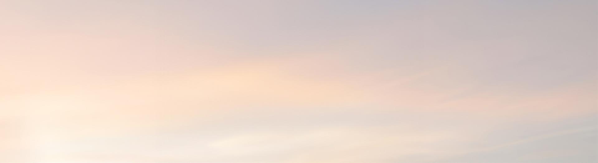 A sky tinged with sunset hues.