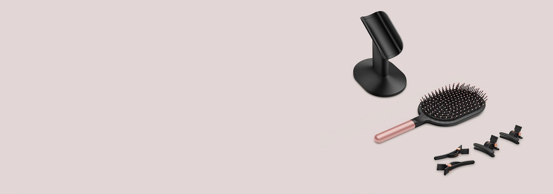 A range of Dyson Beauty accessories.
