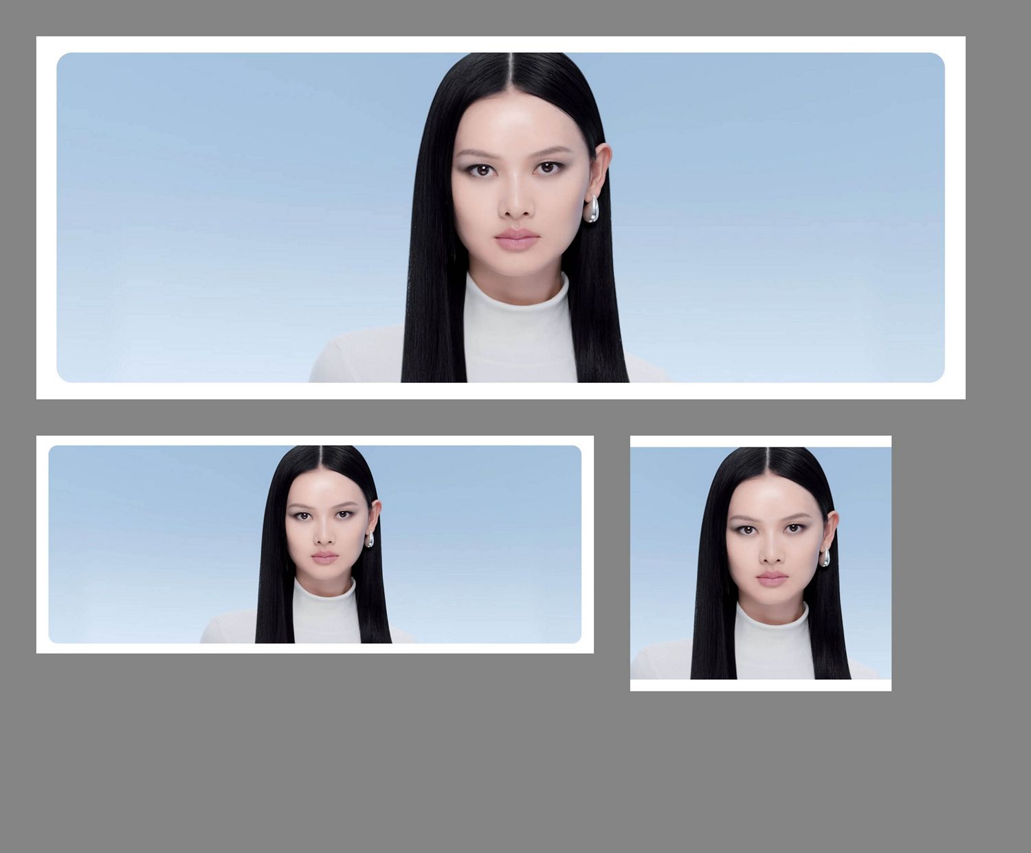 Model präsentiert ihr glattes, geschmeidiges Haar, gestylt mit dem Dyson Airstrait Haartrockner und -glätter.