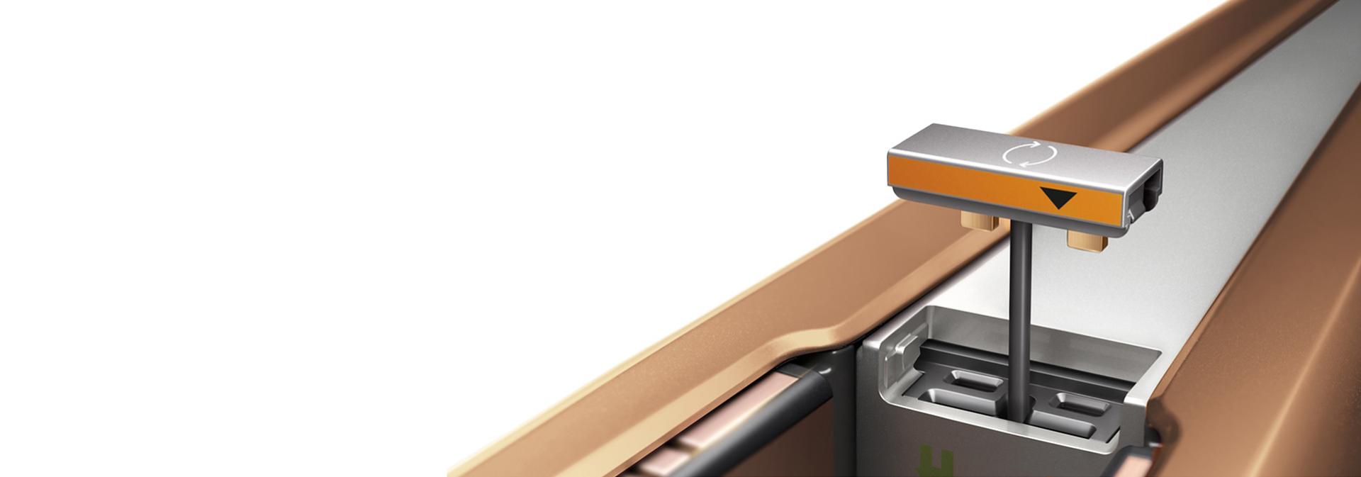 The flight-ready tag is placed into the Dyson Corrale straightener.