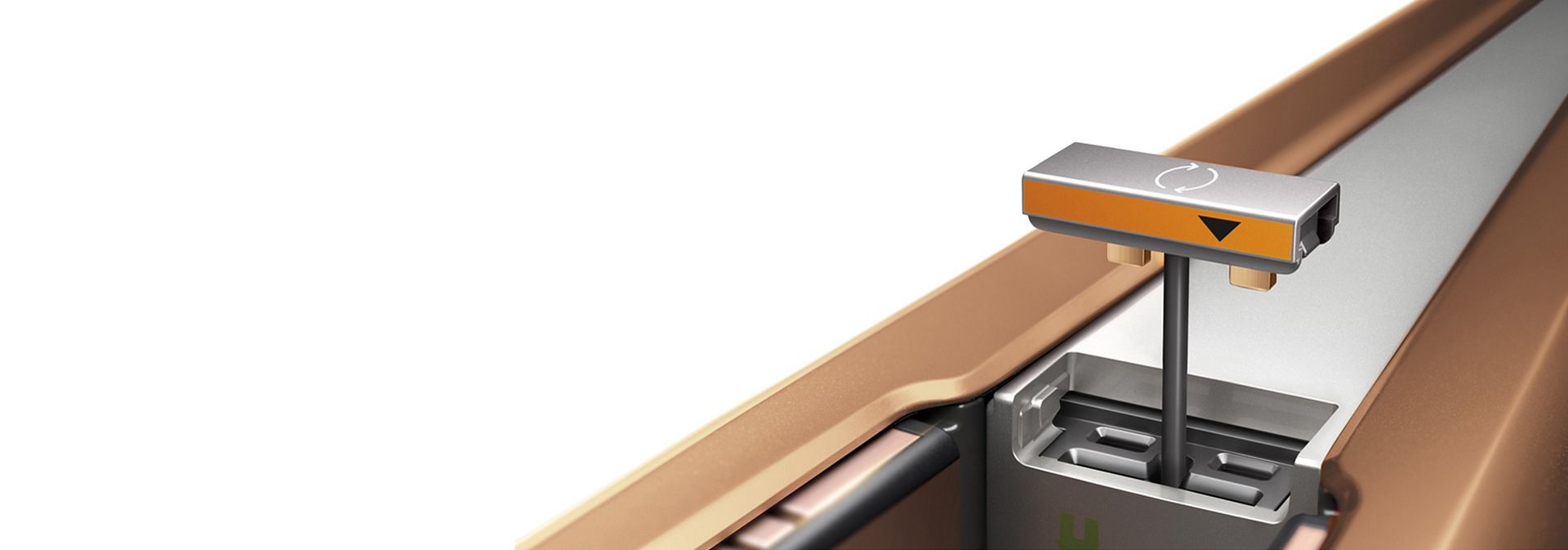 The flight-ready tag is placed into the Dyson Corrale straightener.