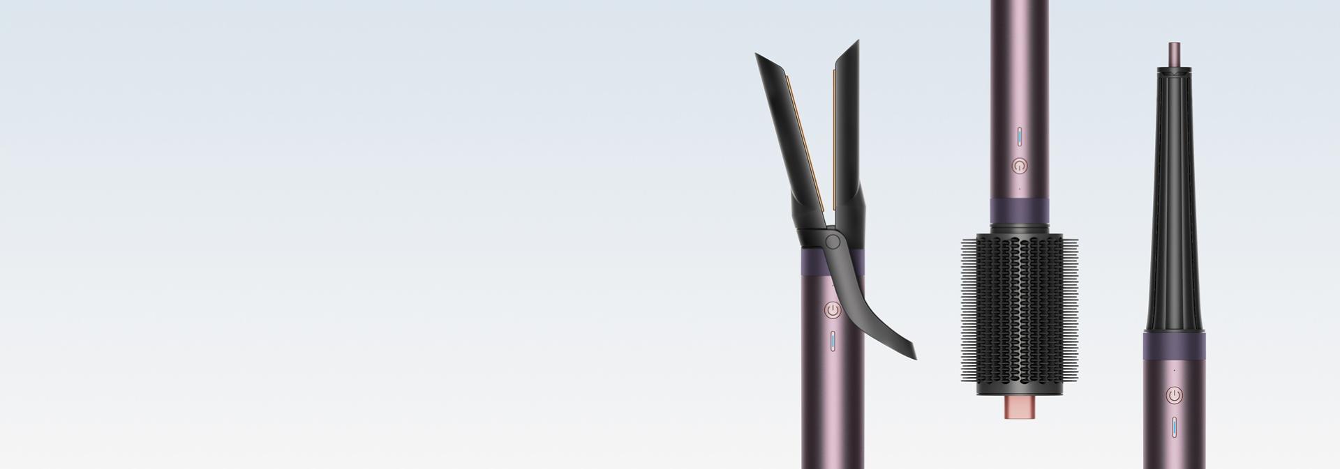 A range of Dyson Airwrap Co-anda2x multi-styler accessories.