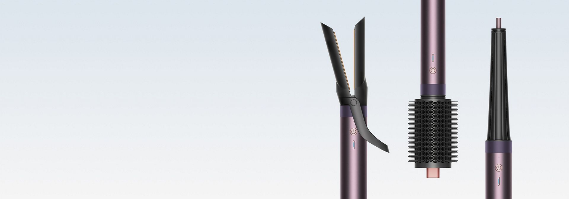 A range of Dyson Airwrap Co-anda2x multi-styler accessories.