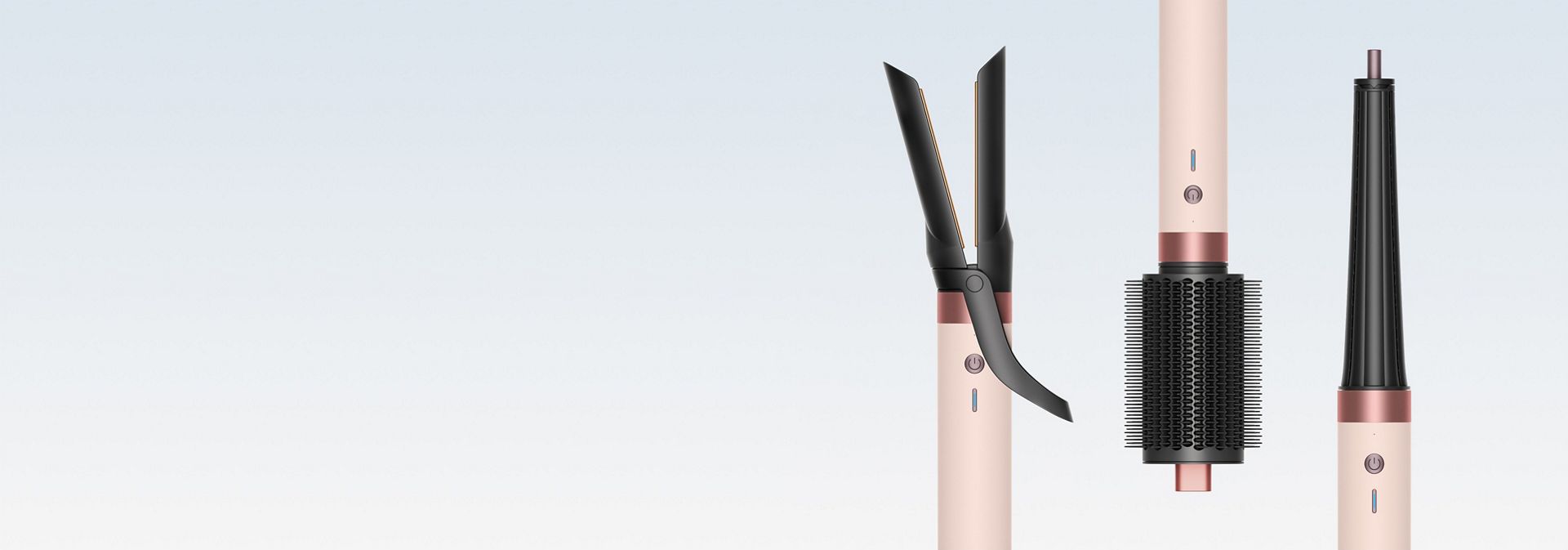 A range of Dyson Airwrap Co-anda2x multi-styler accessories.