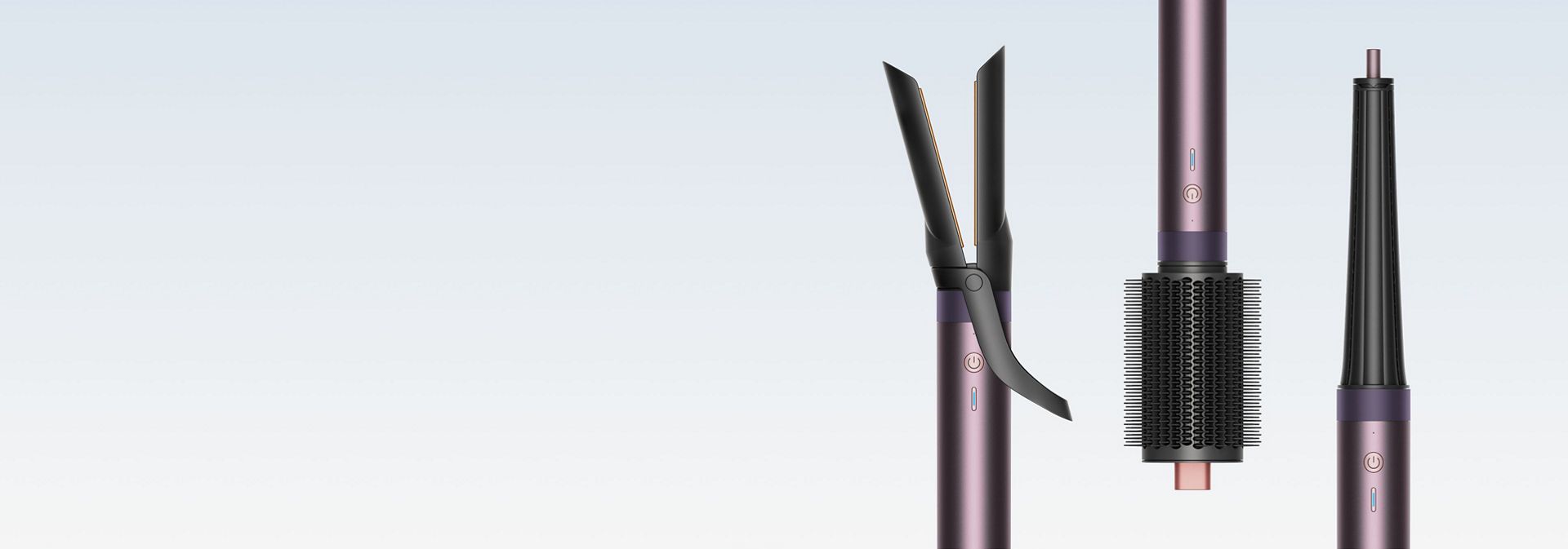 A range of Dyson Airwrap Co-anda2x multi-styler accessories.