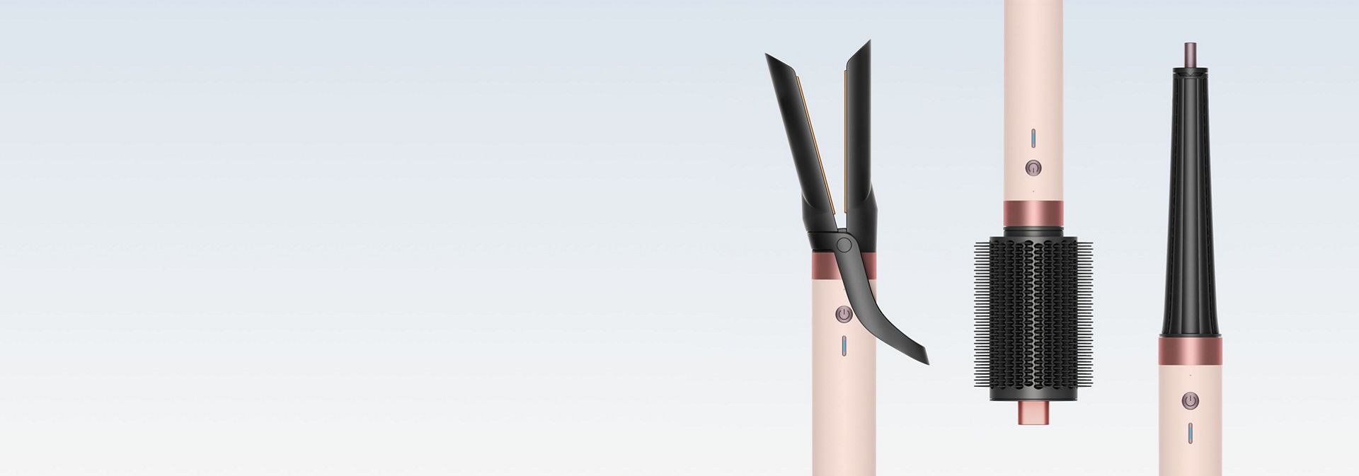 A range of Dyson Airwrap Co-anda2x multi-styler accessories.