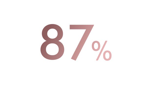 文字顯示 87%