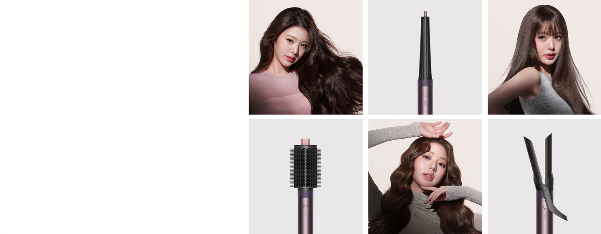 Dyson Airwrap Co-anda2x multi-styler and Jang Won-young.