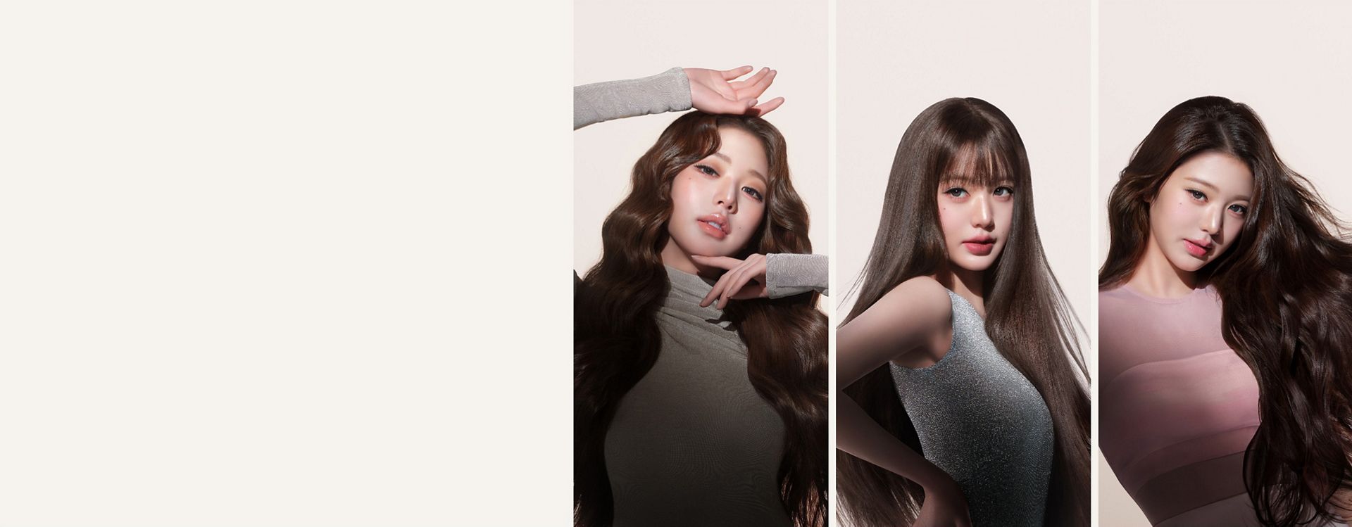 Jang Won-young with hair styled using the Dyson Airwrap Co-anda2x multi-styler.