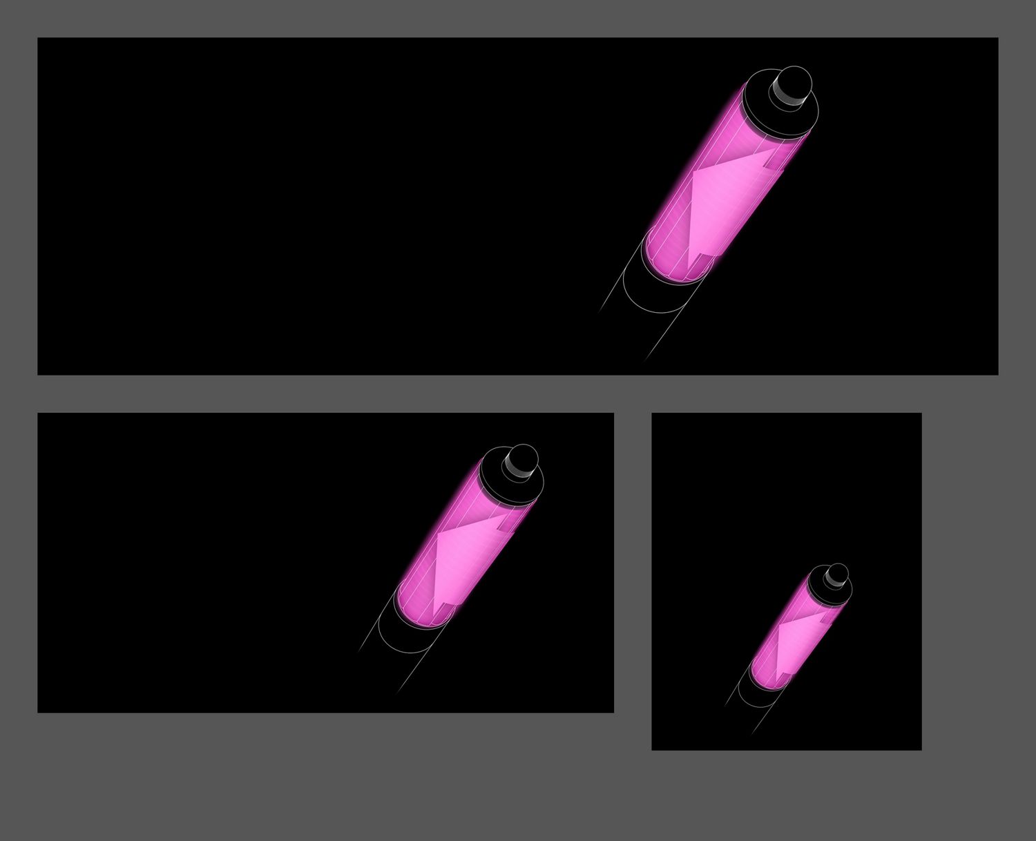 Pink graphics show the airflow around the 40mm Airwrap barrel.