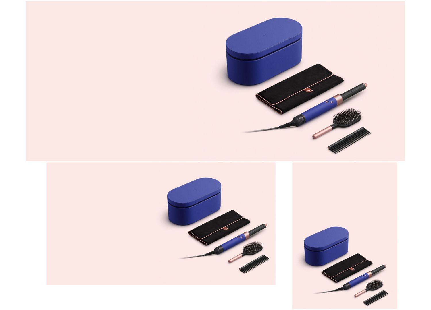 The Dyson Airwrap multi-styler and dryer with a Dyson-designed brush, comb, pouch and Presentation case.