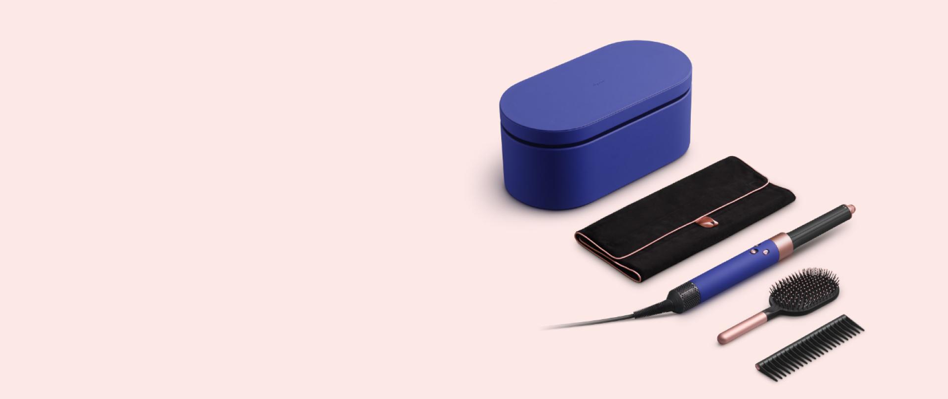 The Dyson Airwrap multi-styler and dryer with a Dyson-designed brush, comb, pouch and Presentation case.