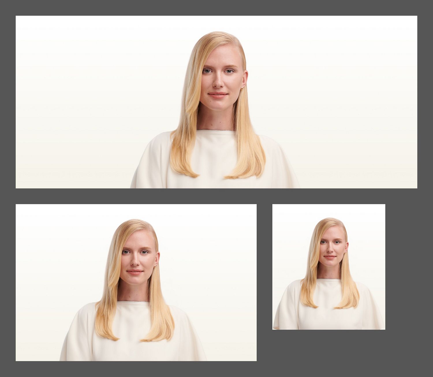 Model shows off her hair styled with the Dyson Airwrap Origin multi-styler and dryer.