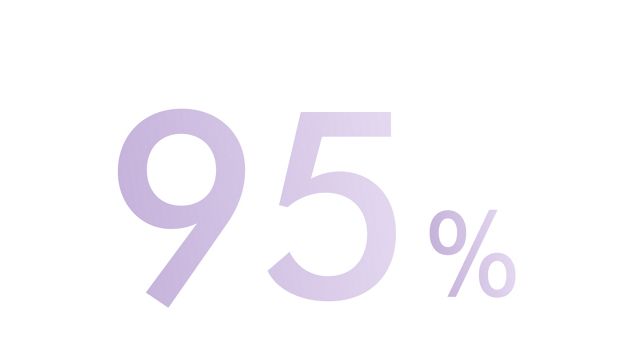 Text reading 95%.