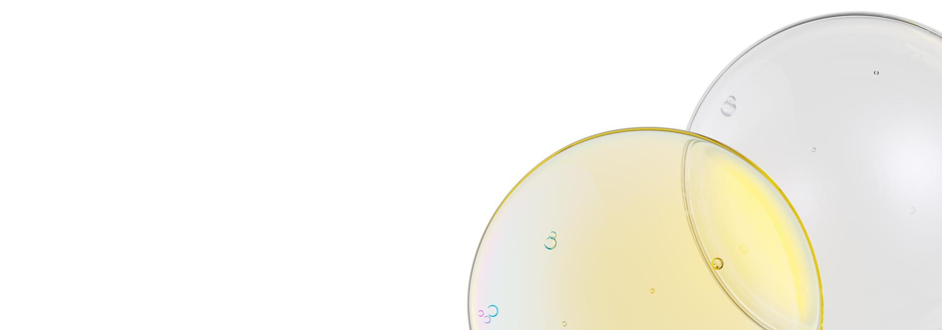 Circles of oil represent the Dyson Amino11 blend.