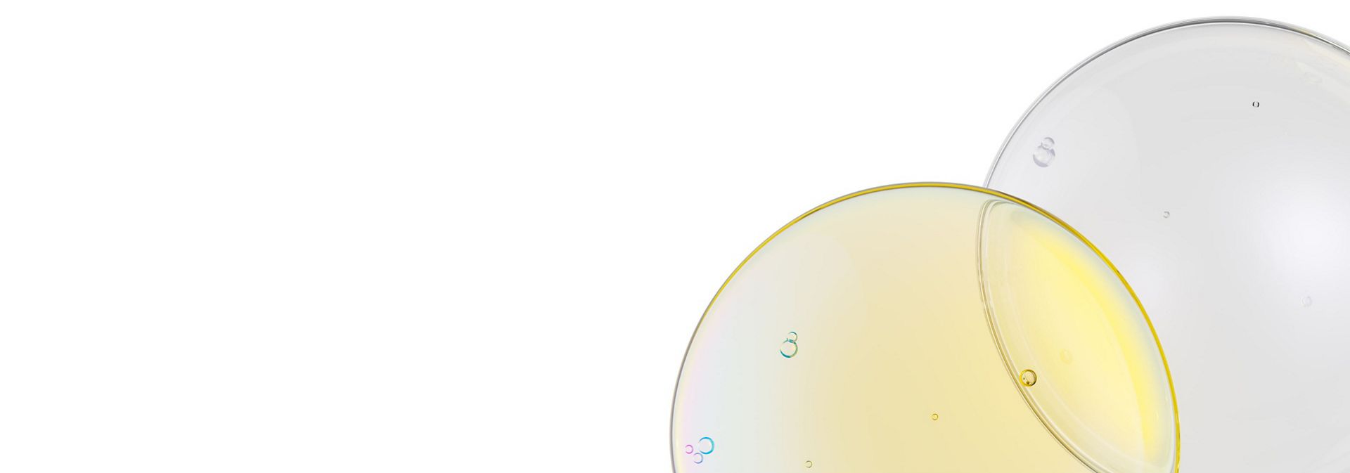 Circles of oil represent the Dyson Amino11 blend.