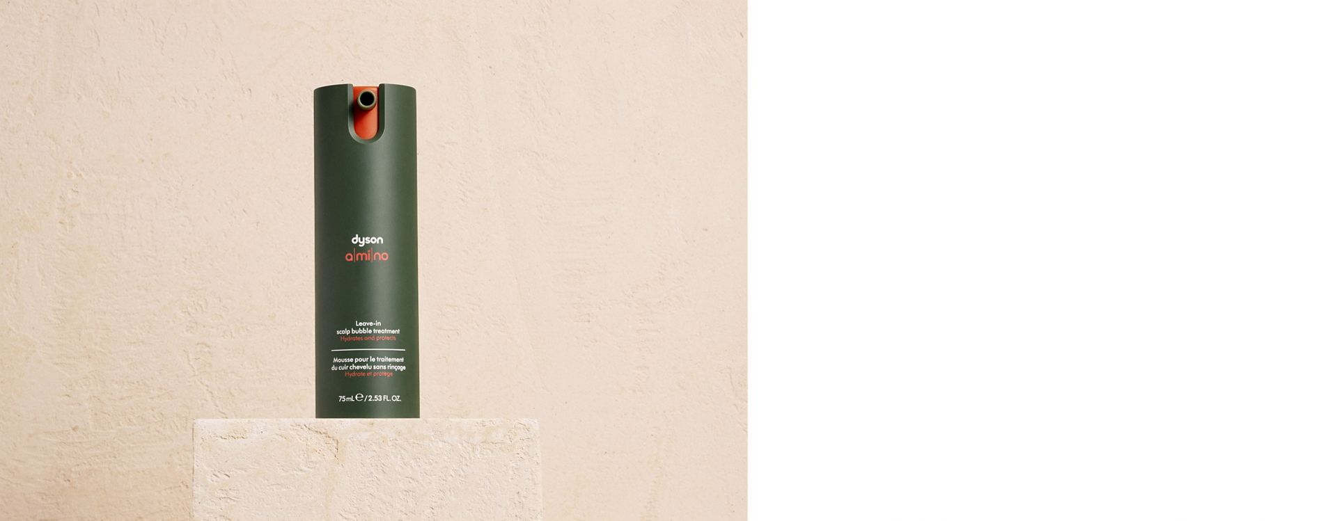 Dyson Amino leave-in scalp bubble treatment.