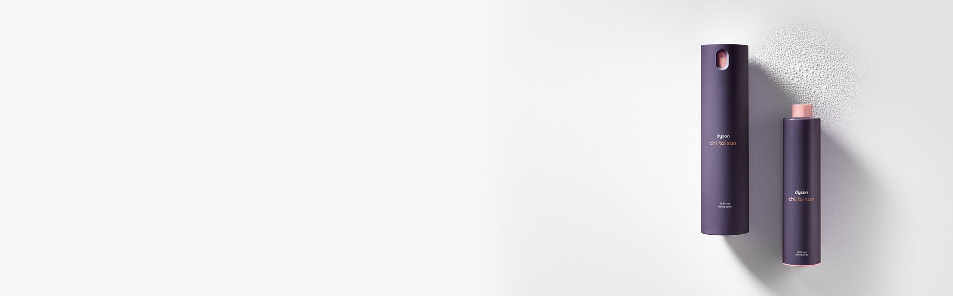 Dyson Chitosan Multi-use styling spray 165ml and refill.