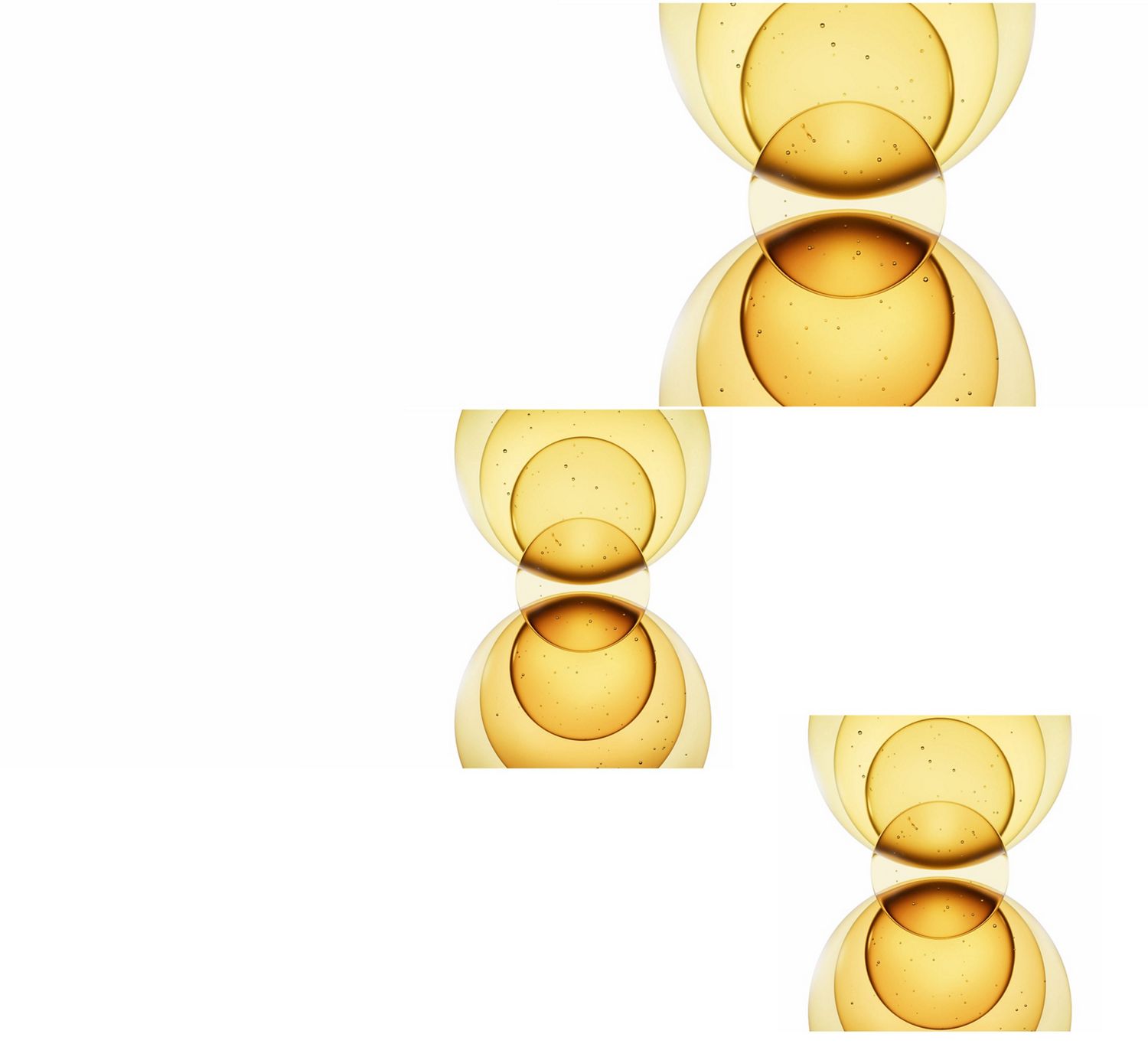 The Dyson Oli7 blend represented as abstract circles of oils. The Dyson Oli7 blend represented as abstract circles of oils.