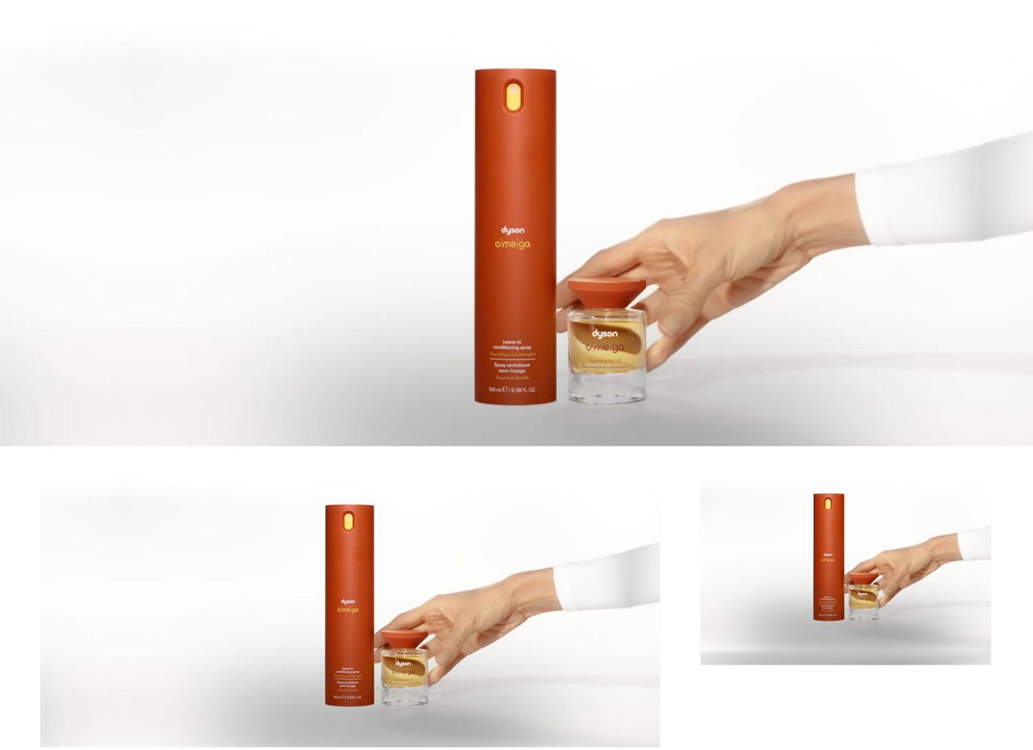 La gamma di prodotti nutrienti Dyson Omega.