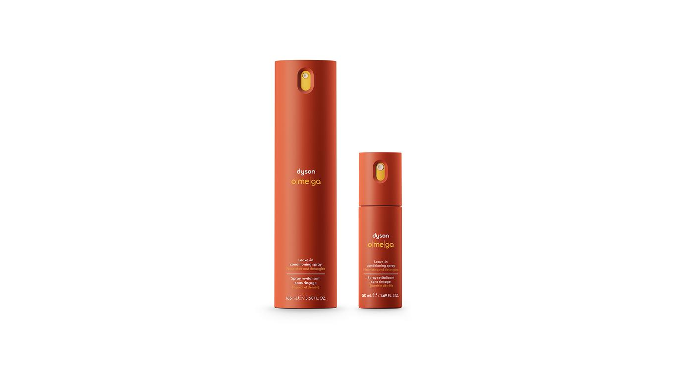 Dyson Omega leave-in conditioning spray.