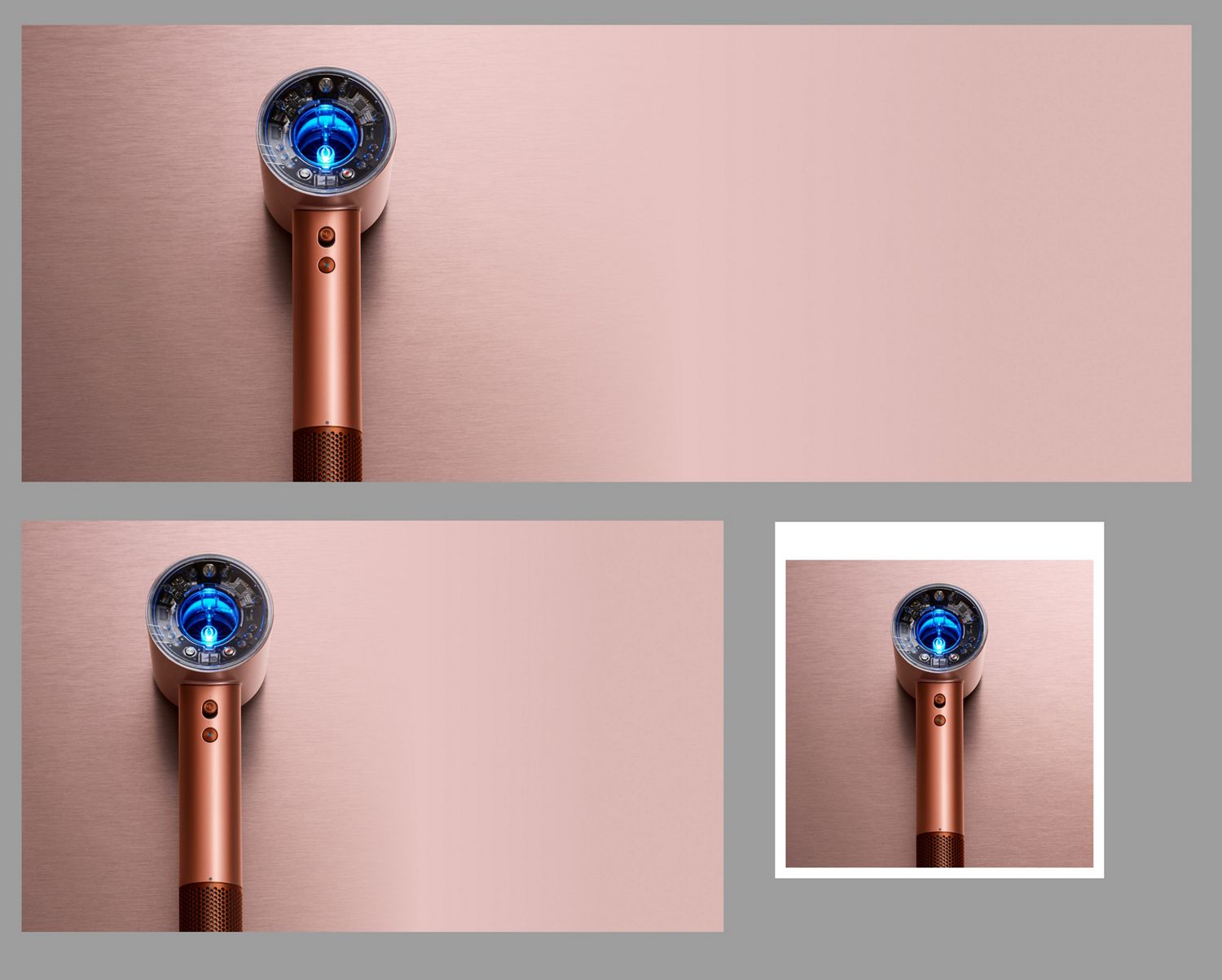 Dyson Supersonic Nural hair dryer in Amber silk.