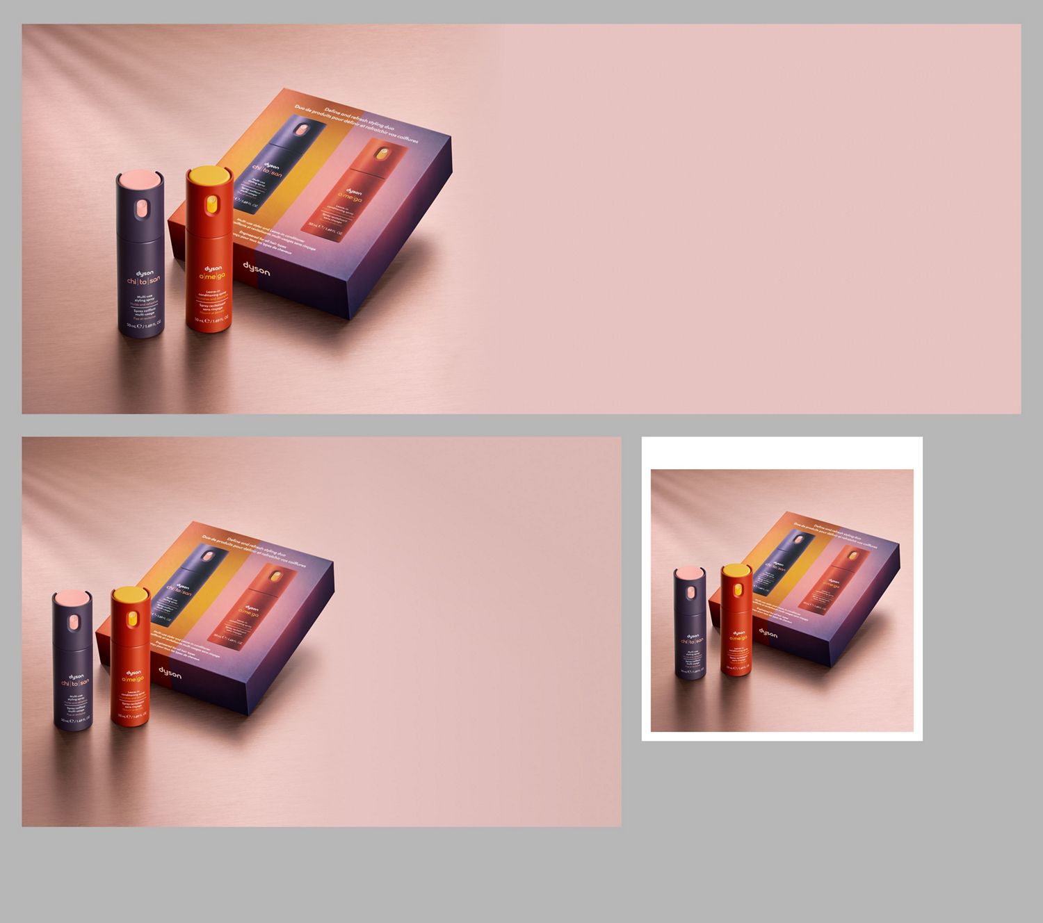 The Dyson Define and refresh styling duo gift set.