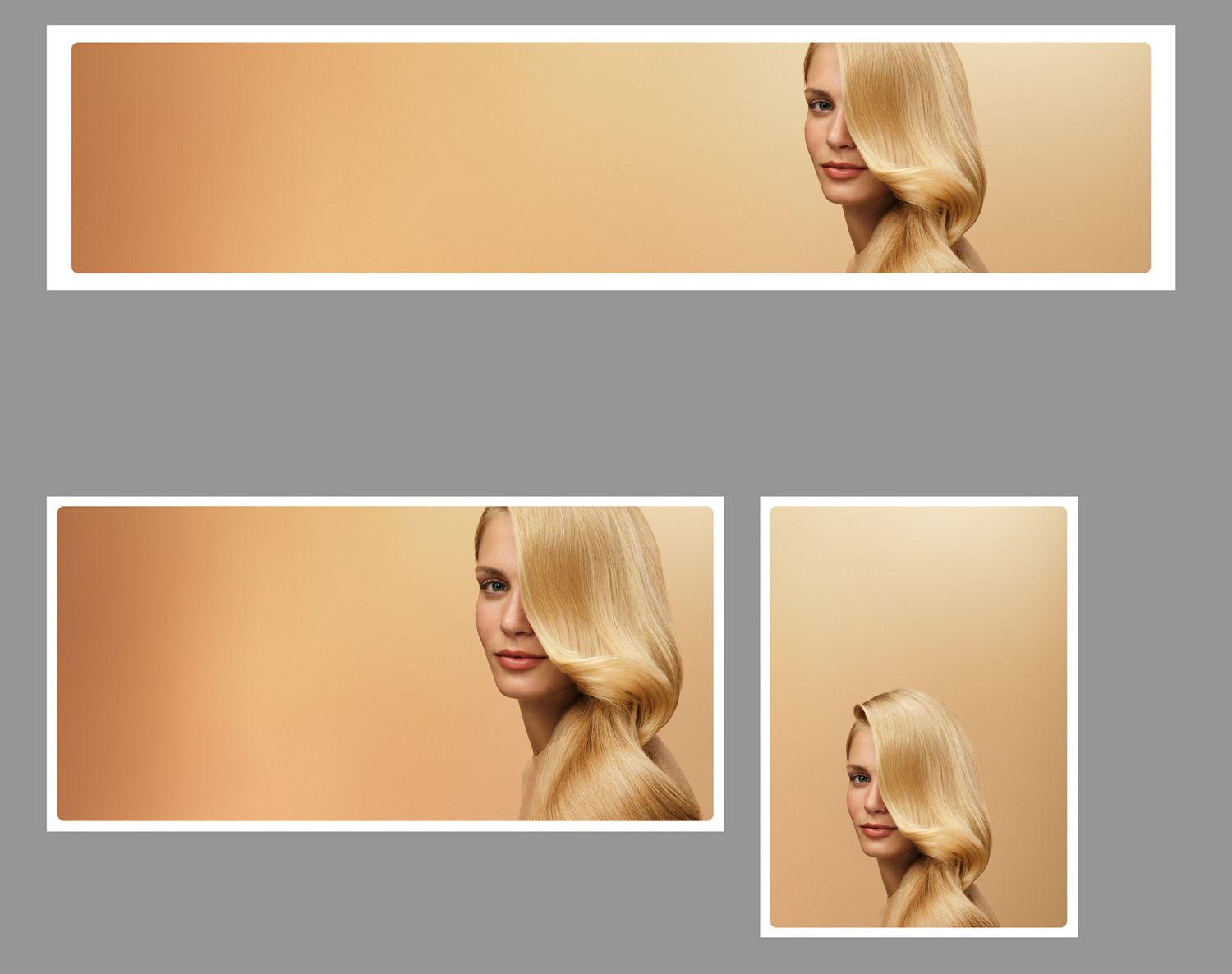 Model with shiny, healthy hair nourished and styled with Dyson hair care products.