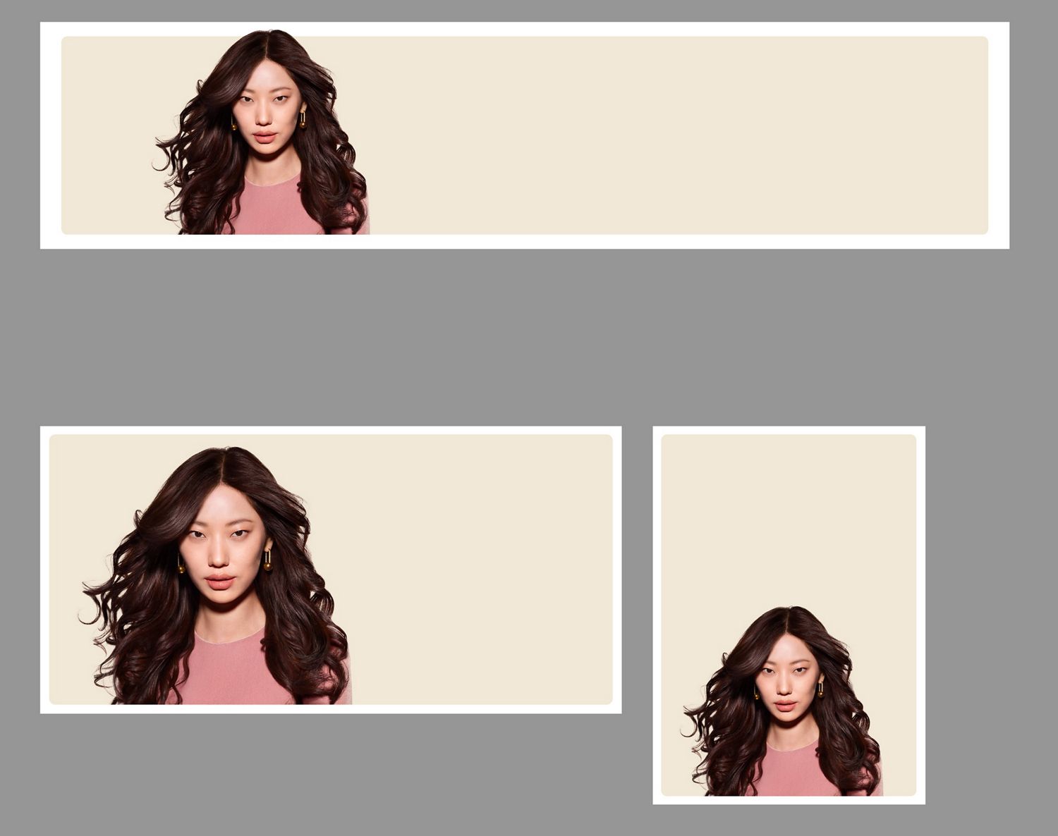  Zwei Models mit luxuriösem, gesundem Haar, gestylt mit Produkten und Geräten von Dyson.