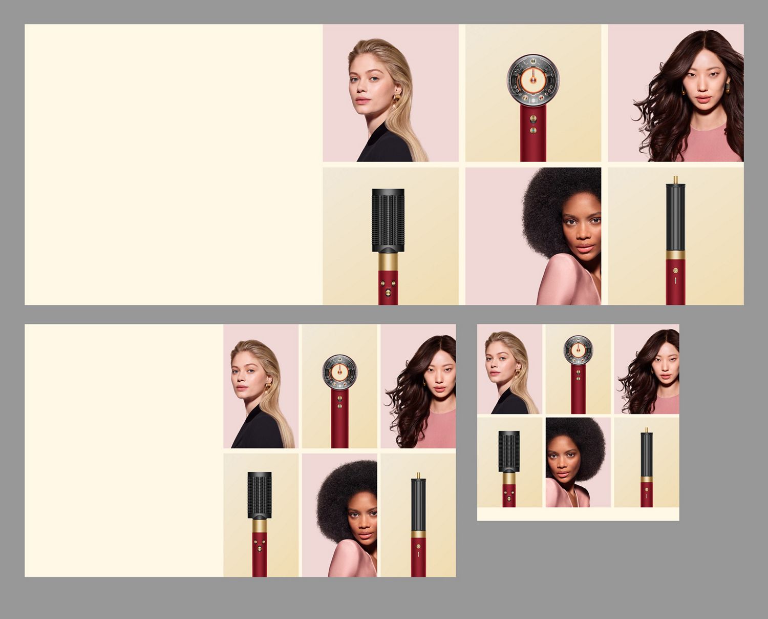 Dyson Beauty devices in the new Ceramic apricot colourway.