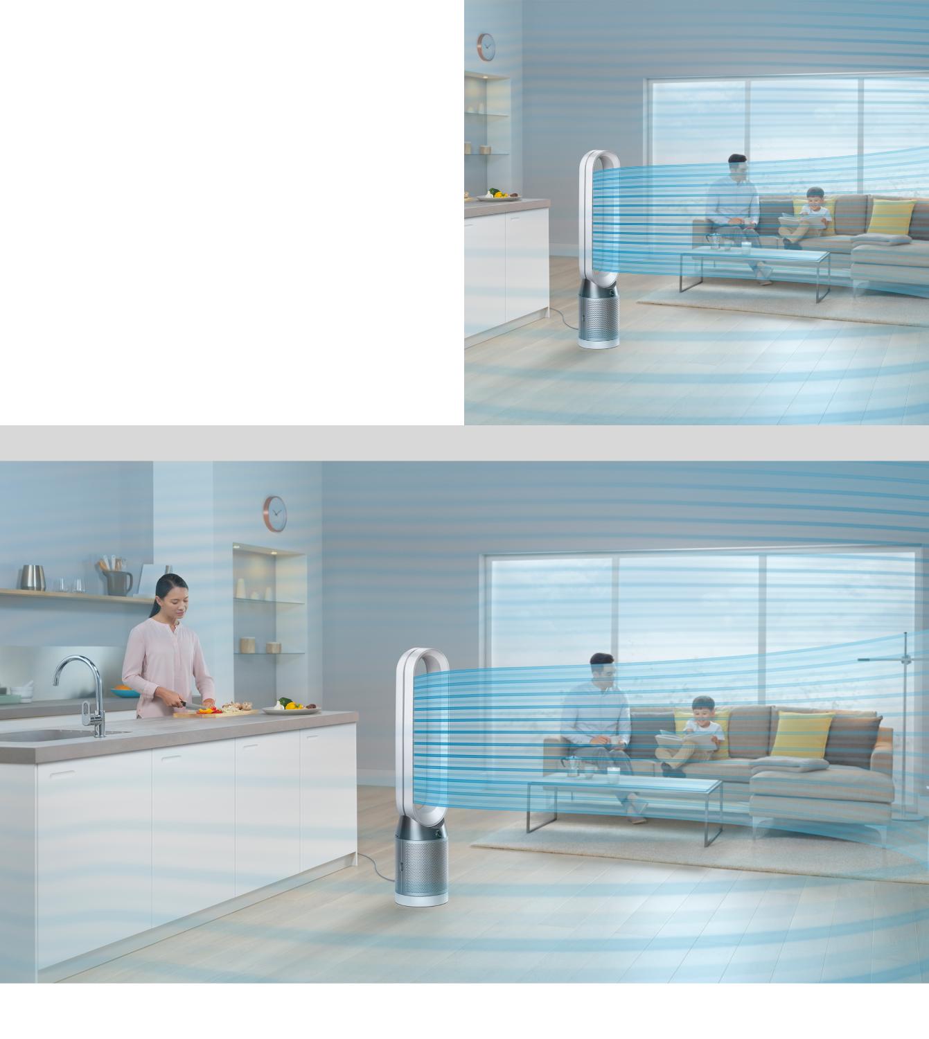 Dyson purifier humidifier in use