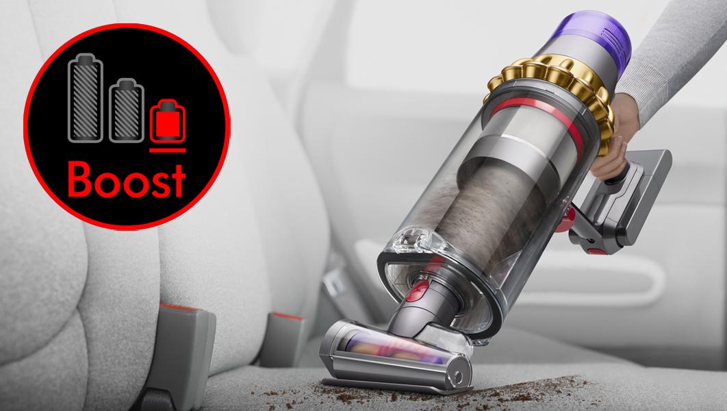 The LCD screen showing Boost mode