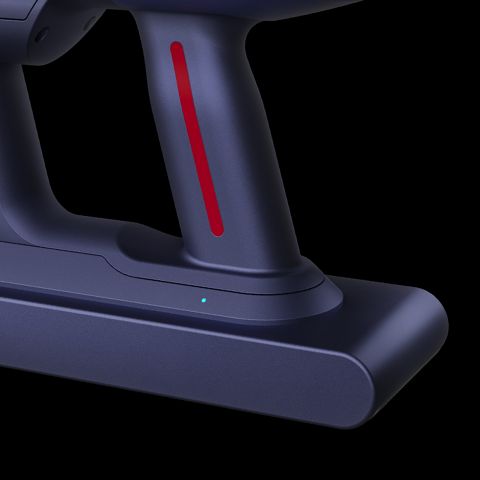 Close-up of the handle.