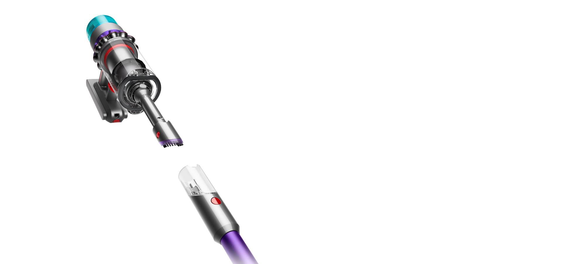 Close-up of the Dyson Gen5detect vacuum as a handheld.