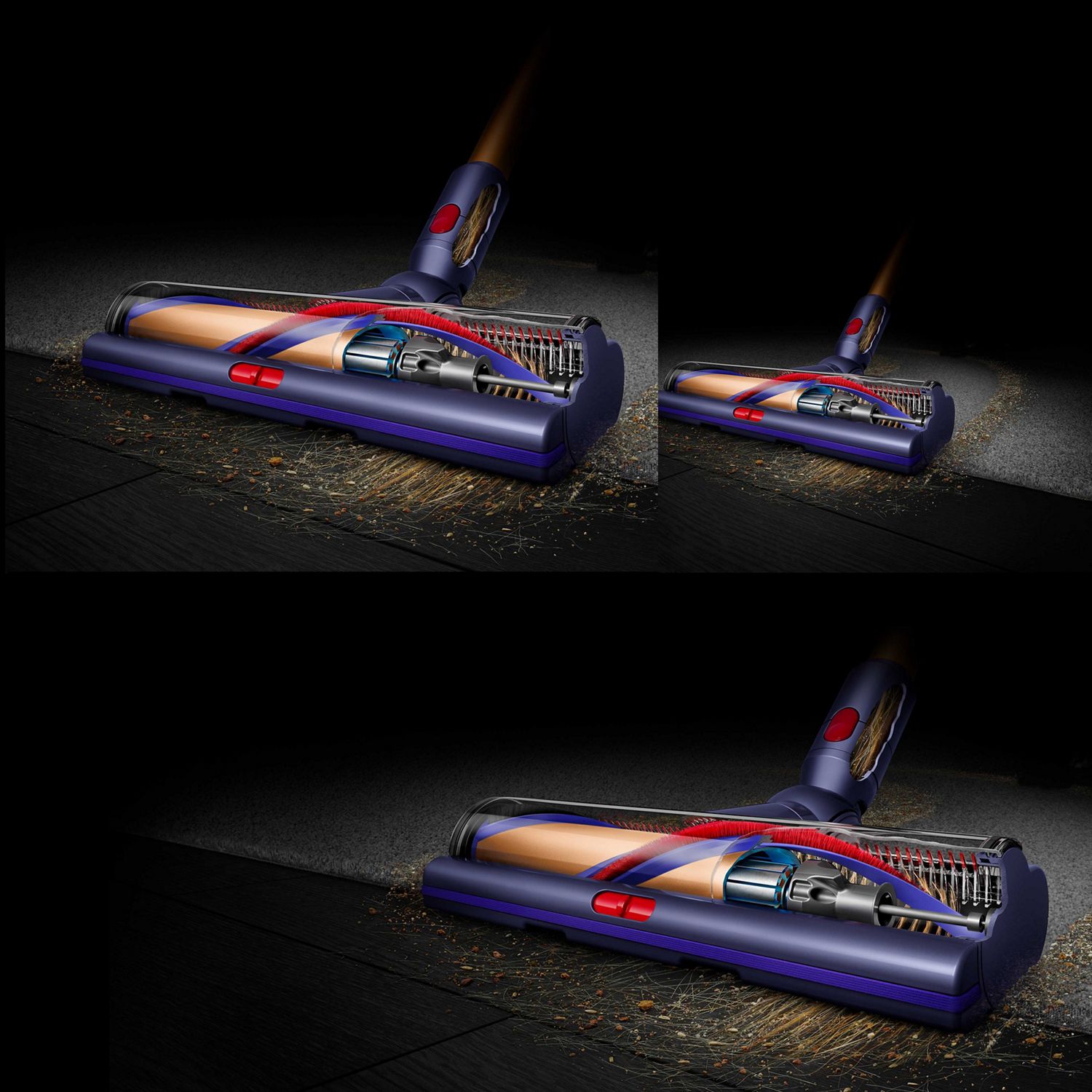 Cut-away of the cleaner head.