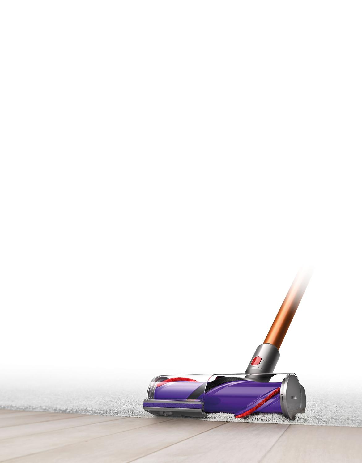 Dyson Cyclone V10 ™ aspira o tapete