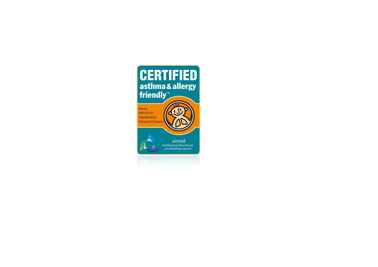Certified asthma and allergy friendly™.