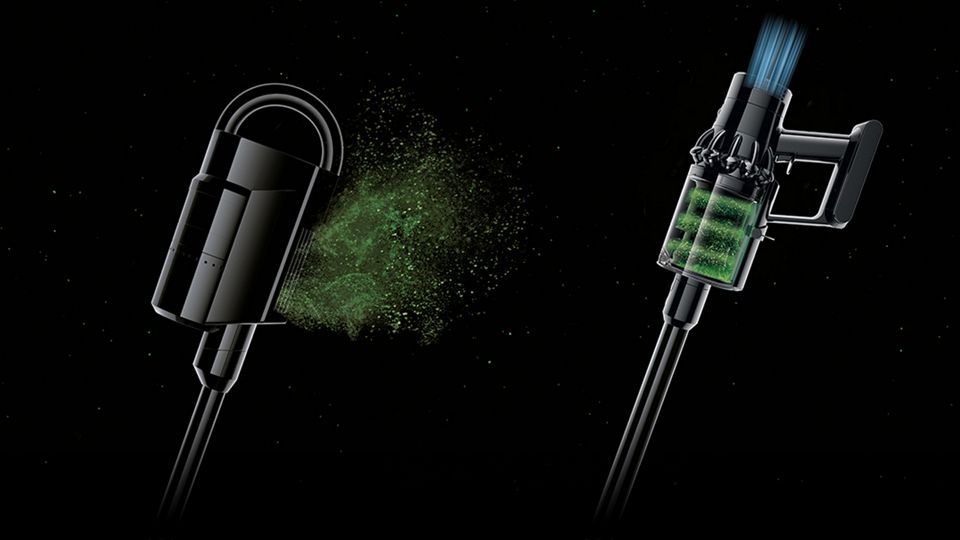 Dyson Cyclone V10 vacuum cleaner filtration system 
