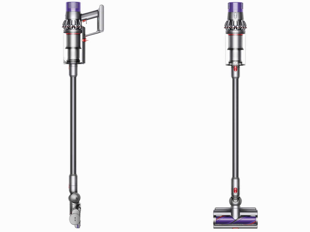 Dyson Cyclone V10 Animal vacuum front and side profile