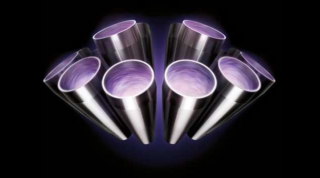 Graphic of Dyson Cyclone V10™ vacuum cyclone array Graphic of Dyson Cyclone V10™ vacuum cyclone array