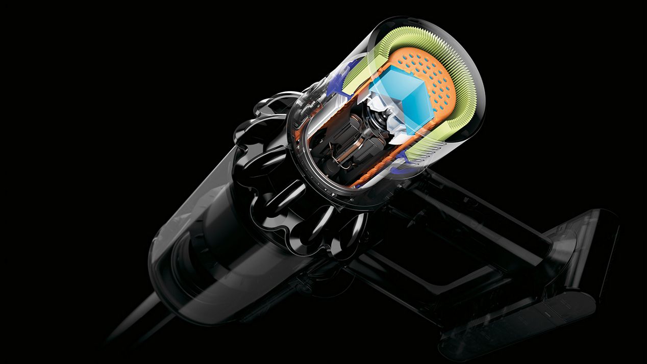 dyson-cyclone-v10-vacuum-acoustically-engineered Primo piano del sistema acustico Dysopn Cyclone
