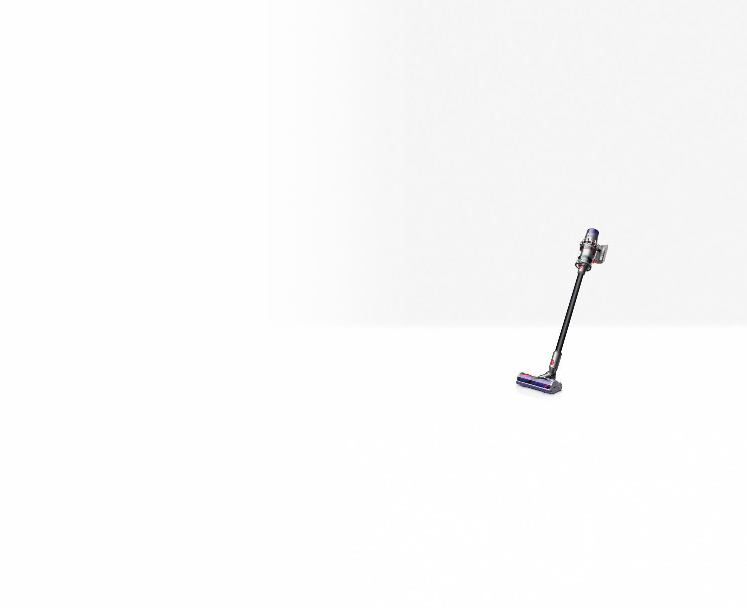 Gros plan de l'aspirateur Dyson V10 motorhead