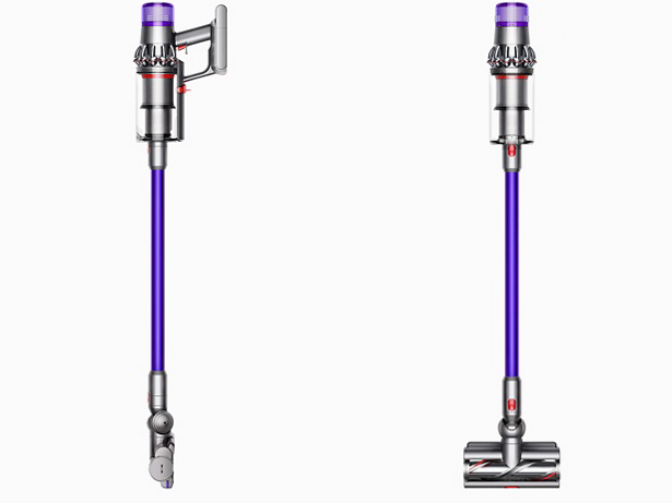 Dyson V11 Animal cordless stick vacuum side and front views