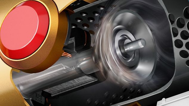 Querschnitt vom Hyperdymium Motor