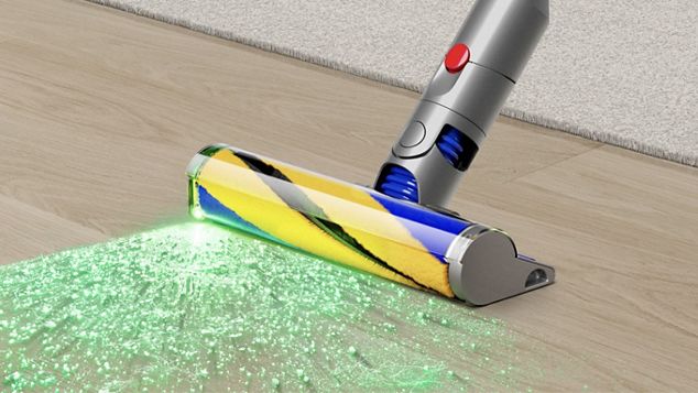 Fluffy™ Optic cleaner head​ revealing dust